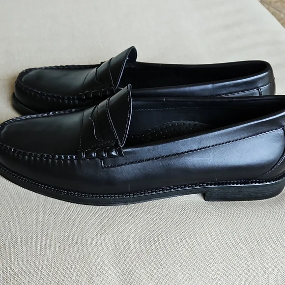 G.H BASS Larson Weejuns Penny Loafers In Black, Men's 10.5 - Picture 3 of 13